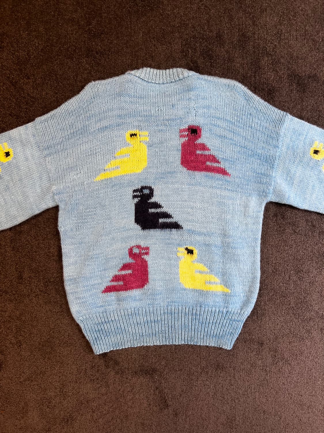 새 모티브 니트 스웨터 상품이미지5