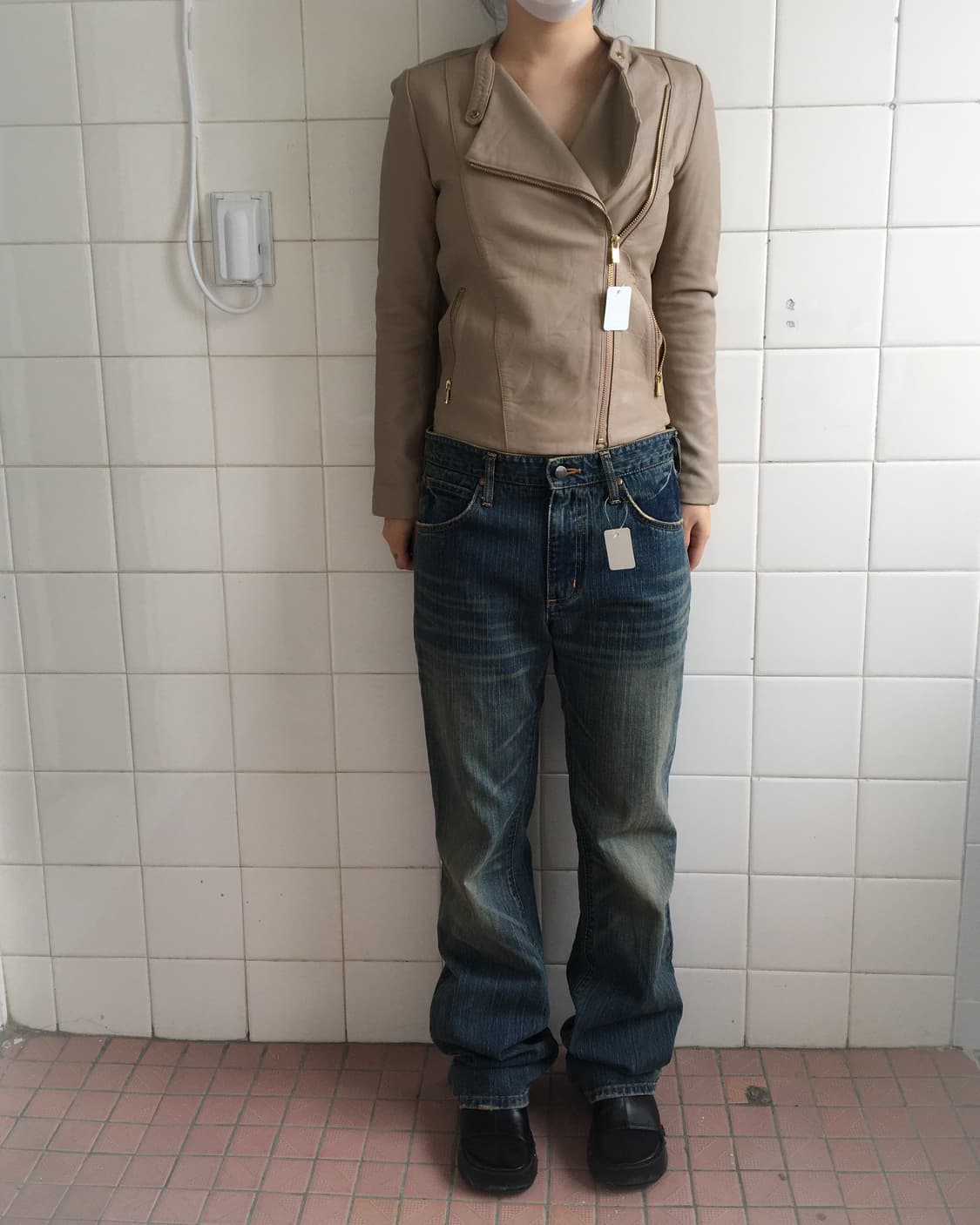 lamb Leather rider jacket 상품이미지4