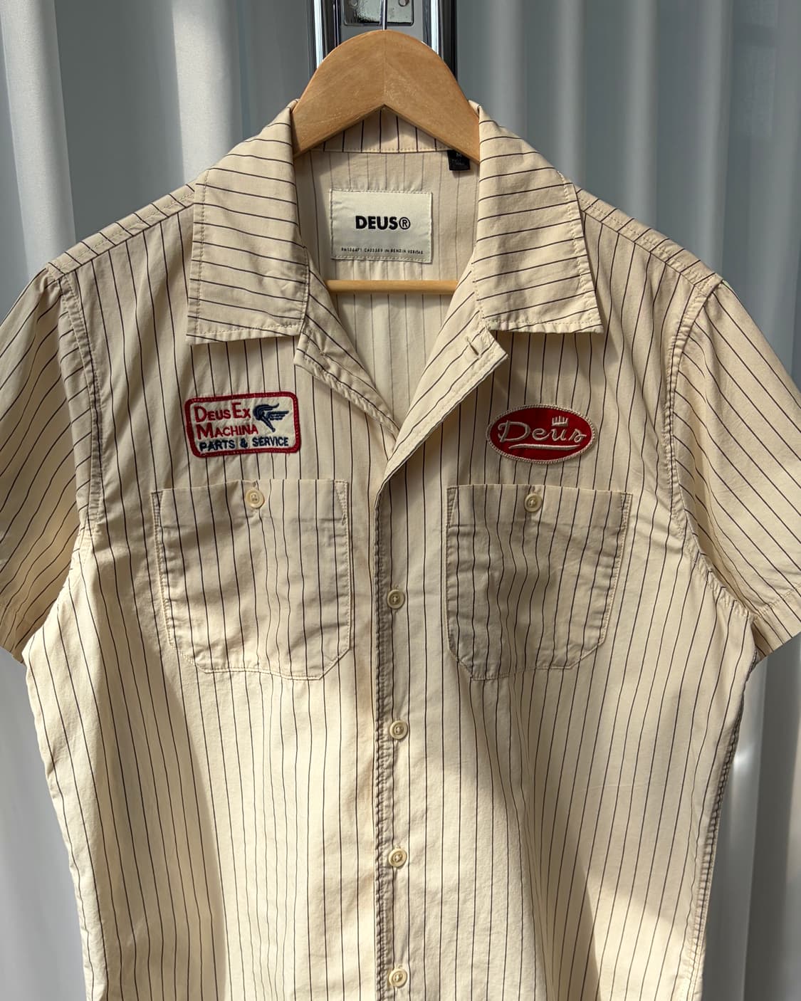 [M]데우스 엑스 마키나 스트라이프 워크 셔츠 상품이미지4