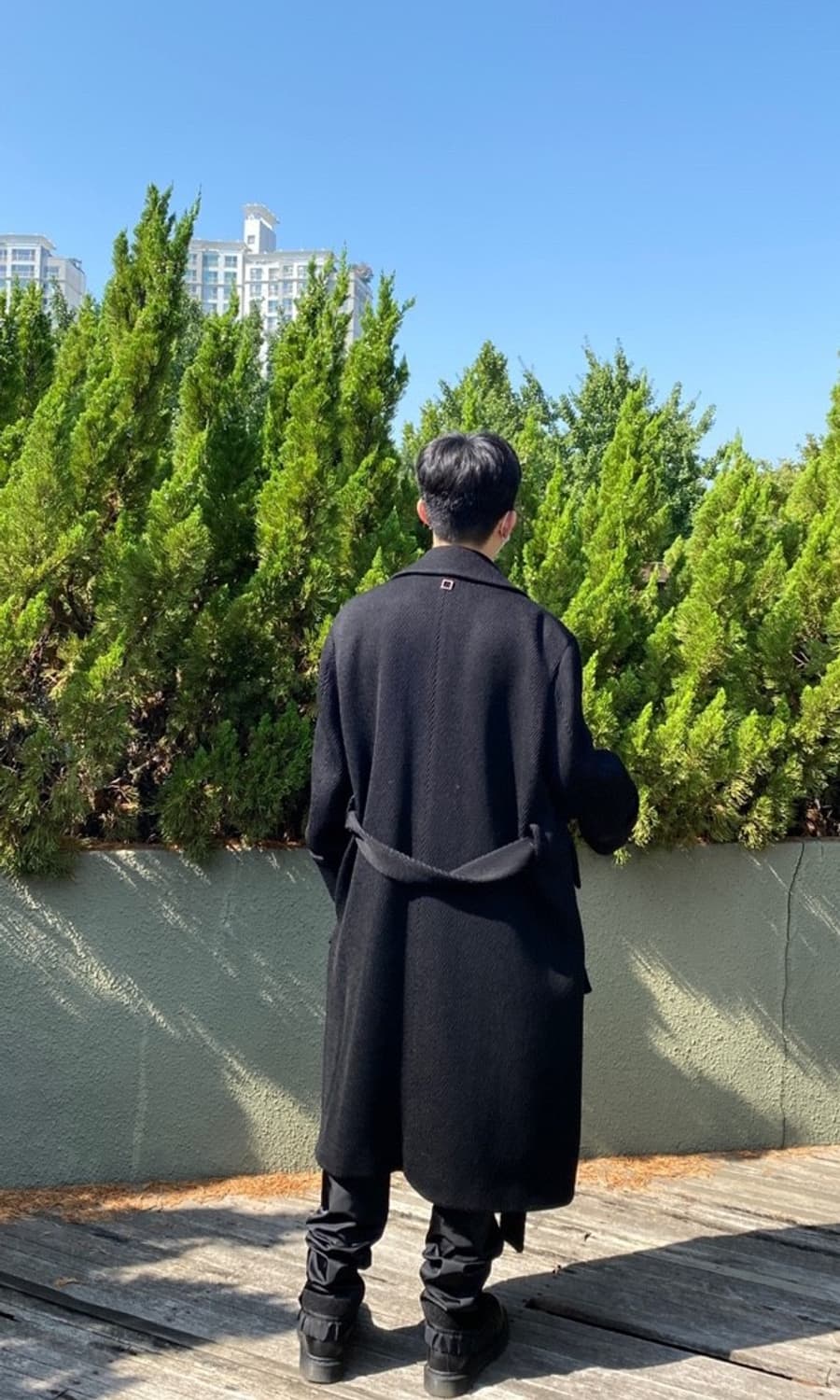 우영미 21fw 트윌 턴업 로브 코트 팝니다 상품이미지2