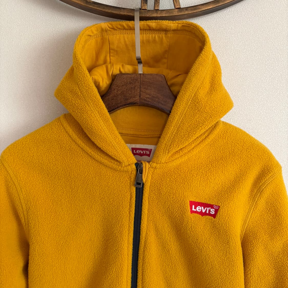 리바이스 아동용 옐로우 후리스 집업 상품이미지3