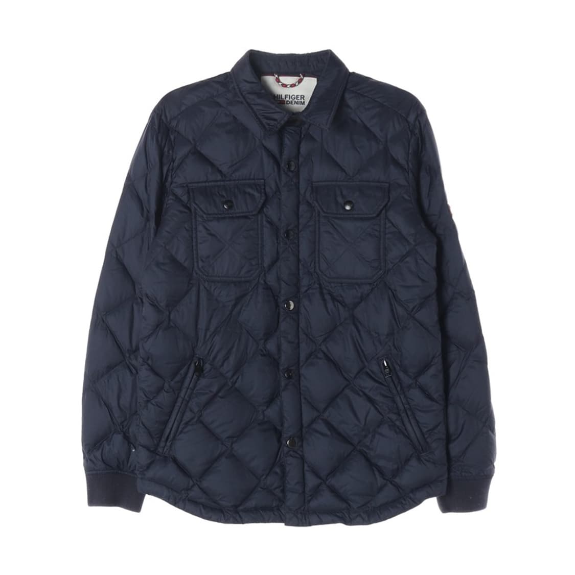 타미힐피거 데님 경량 퀼팅 패딩 자켓 S 상품이미지1