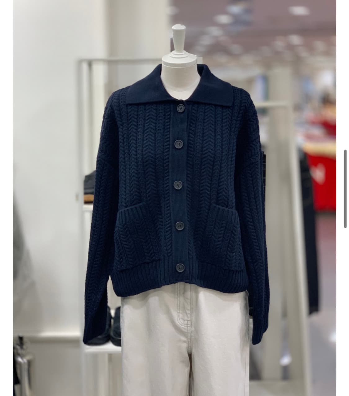 스튜디오톰보이 가디건 네이비 상품이미지3