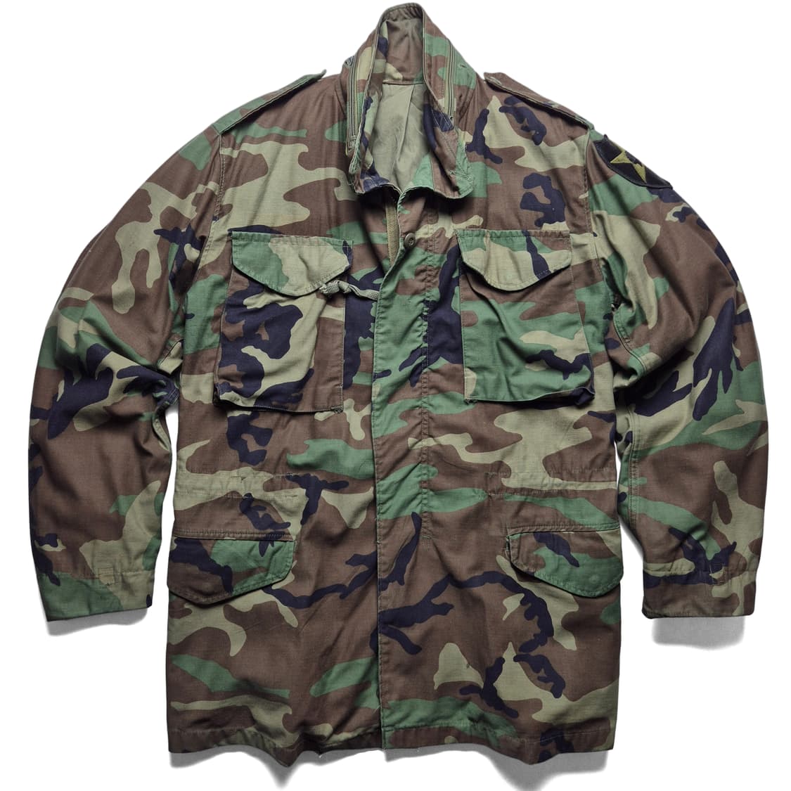 [S] 80s 빈티지 우드랜드 카모 m65 필드자켓 상품이미지1