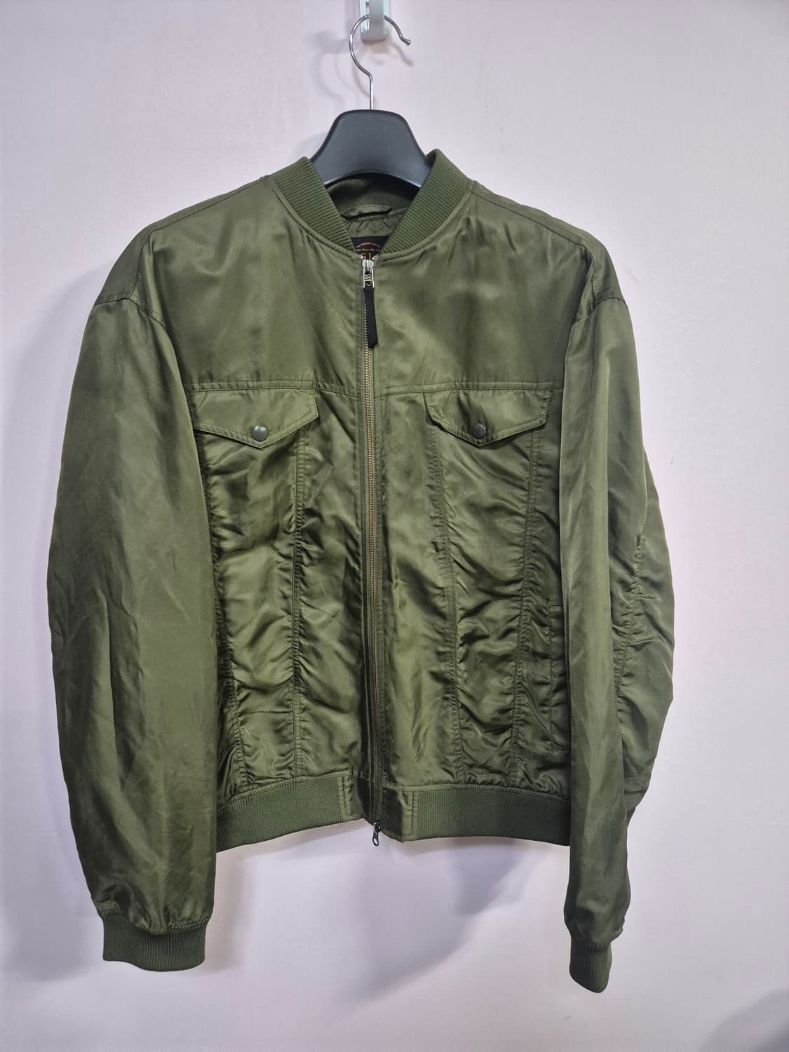 비슬로우 자켓카키색 봄버 자켓 상품이미지2