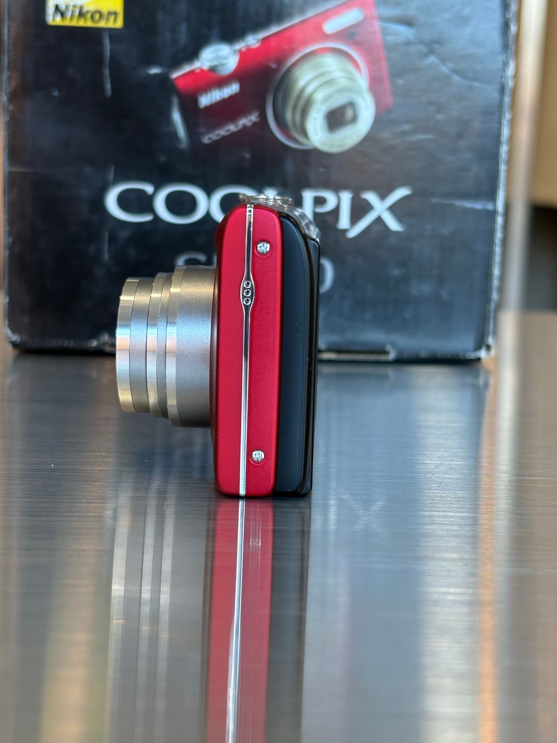 츄/new배터리/풀박/날짜표시)니콘 쿨픽스 s5100 레드 빈티지디카 상품이미지5