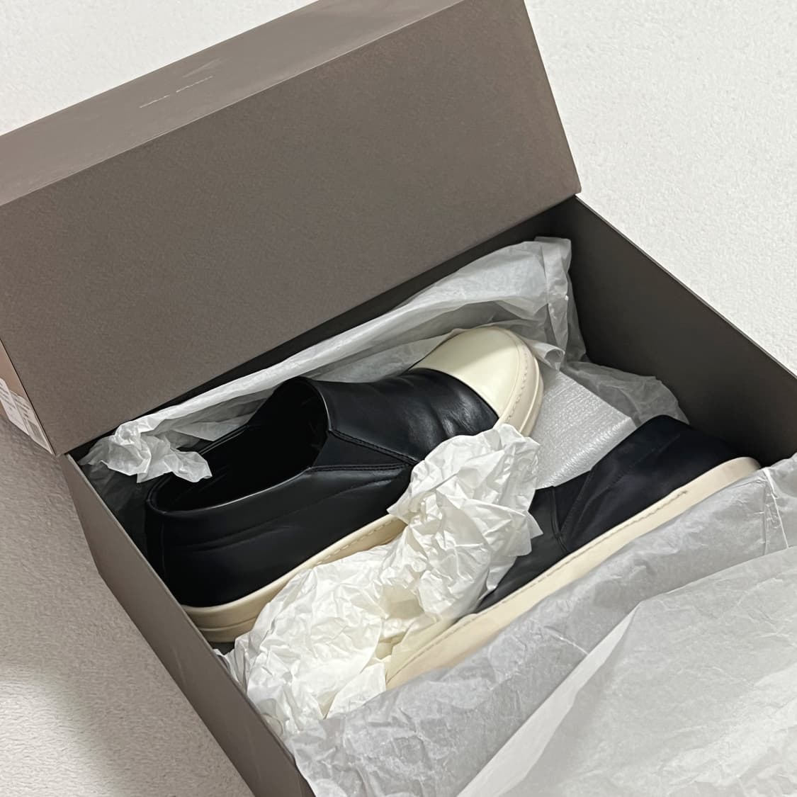 릭오웬스 17SS 스니커즈 슬립온 블랙 레더 LPO 상품이미지5