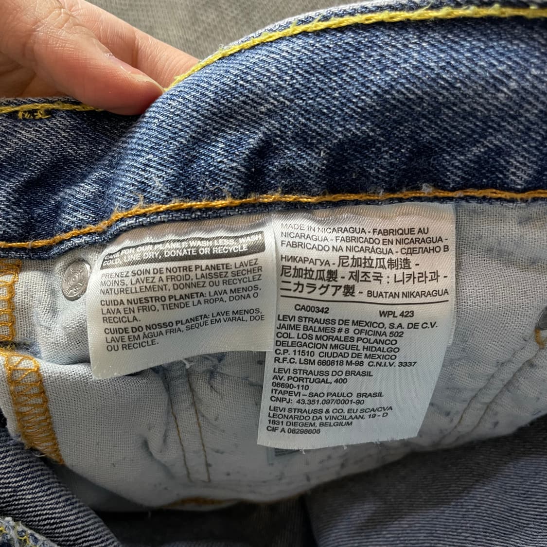 (36) 리바이스 505 36X34 중청 데님 팬츠 상품이미지3