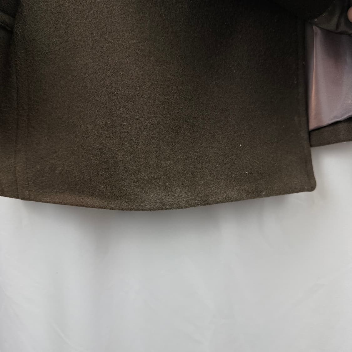 (100) 바쏘옴므 피코트 카키브라운 상품이미지4