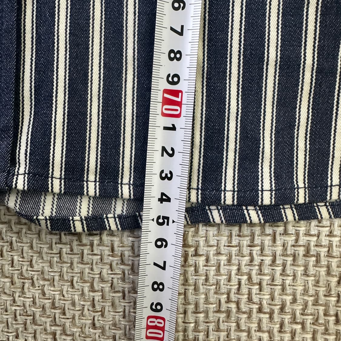 실측확인 빌리브라운 스트라이프 셔츠 0410D 상품이미지6