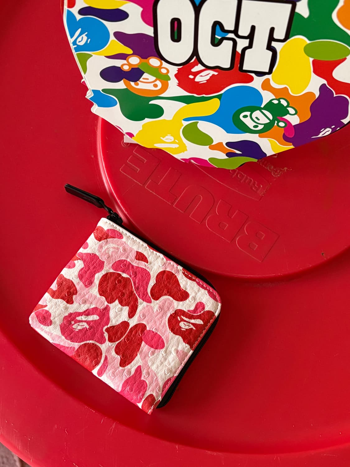 베이프 핑크지갑 상품이미지1