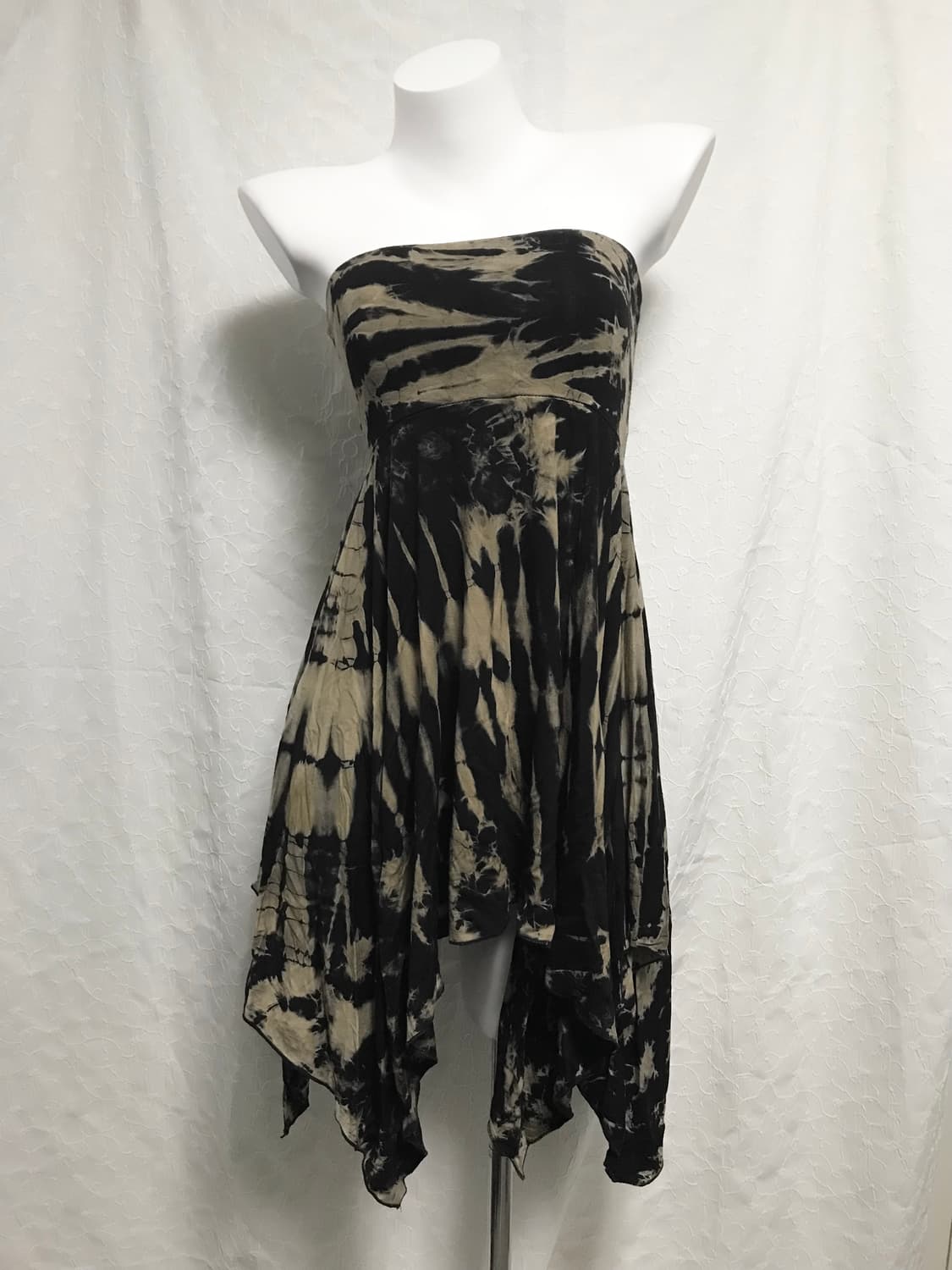 빈티지 00s y2k 2way 타이다이 언발란스 튜브탑 스커트 상품이미지2