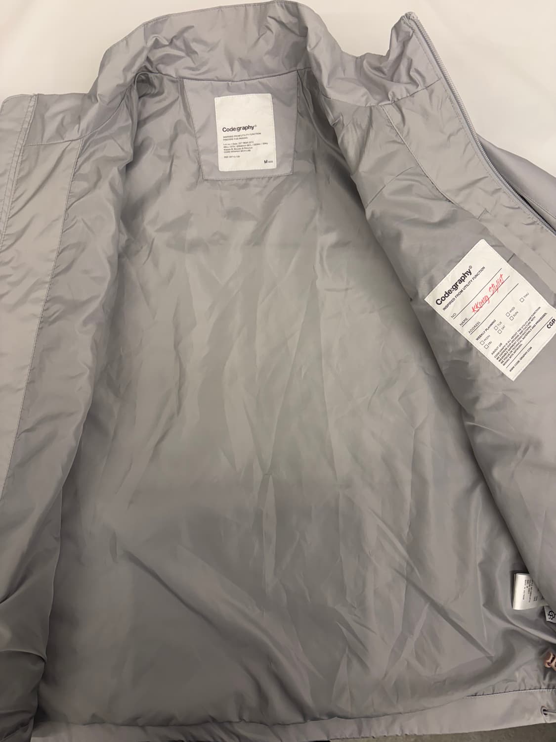 [M] 코드그라피 x깡스타일리스트 바람막이 자켓 상품이미지5