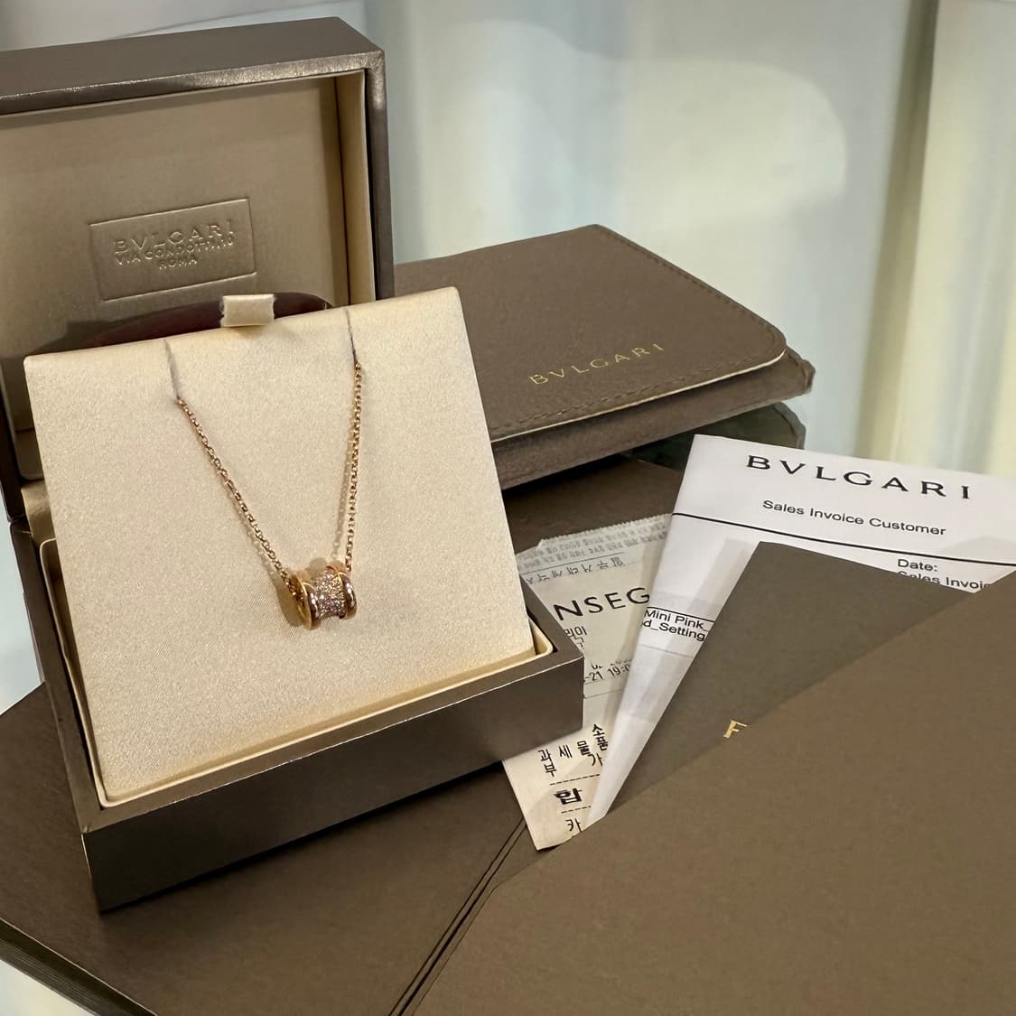 불가리 다이아 비제로원 18K 골드 목걸이 상품이미지7