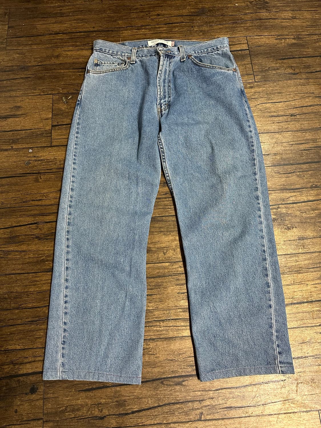 리바이스 LEVIS 505 레귤러핏 연청 데님 팬츠 실측34 상품이미지4
