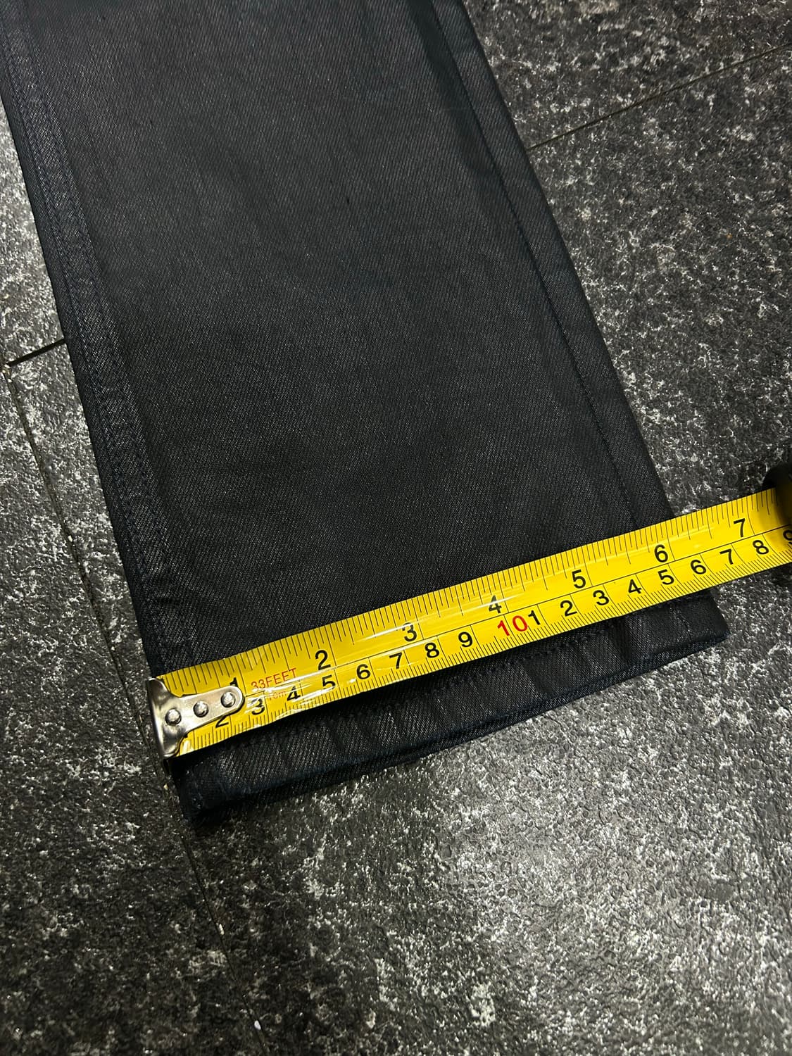 누디진(Nudie Jeans) 세미스판 블랙 코팅 데님 청바지 30~32 상품이미지9