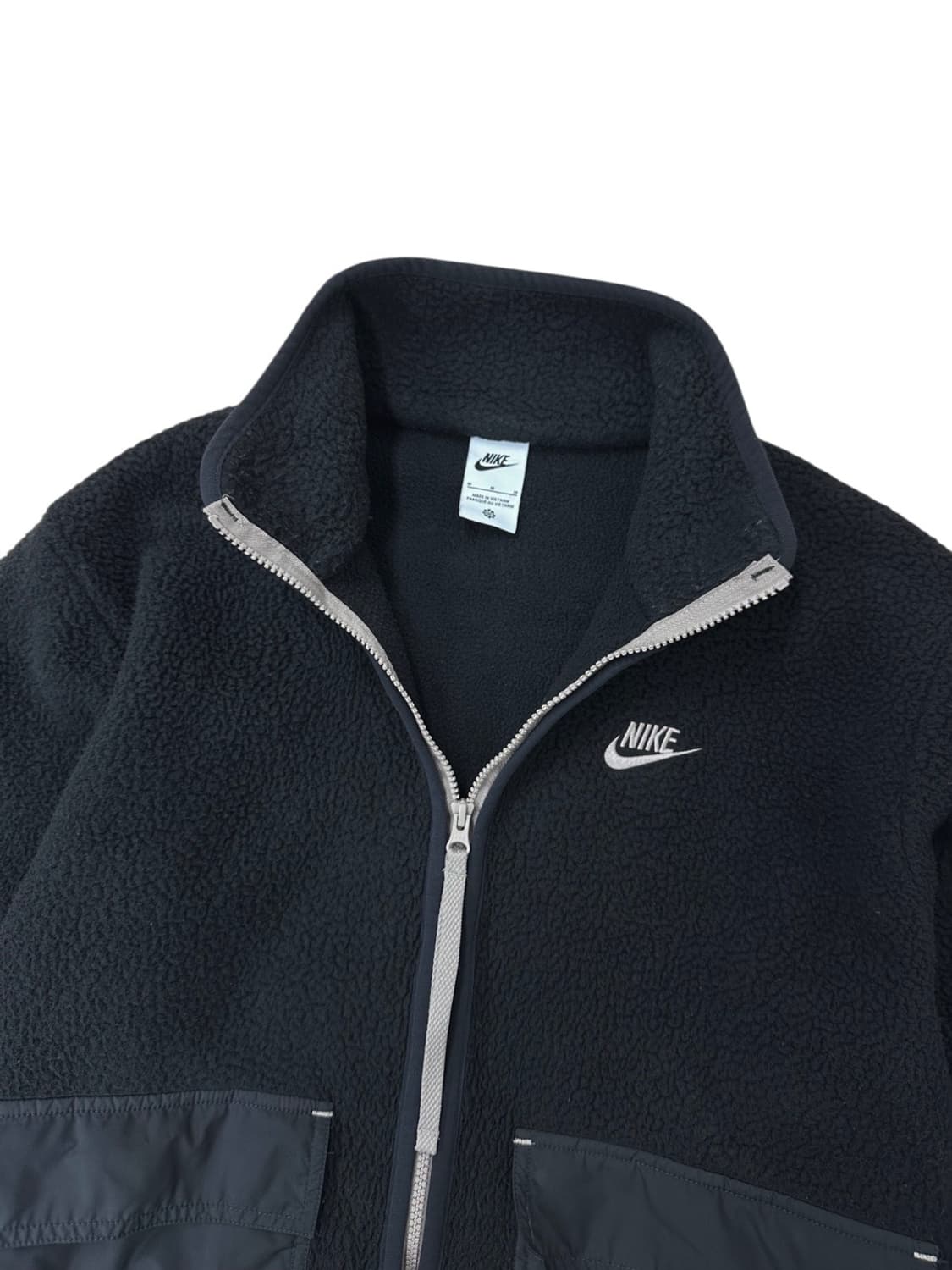 나이키 기모 후리스 플리스 집업 블랙 (M) 상품이미지2