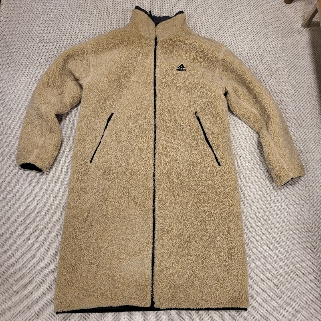 아디다스 롱 리버시블 쉐르파 자켓 (XL) 상품이미지5