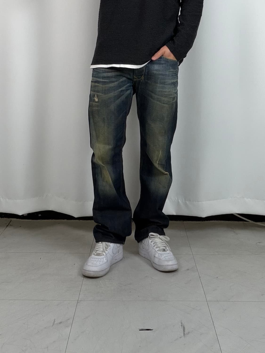 a410) 32 디젤Diesel 스트레이트 데님/청바지 상품이미지3