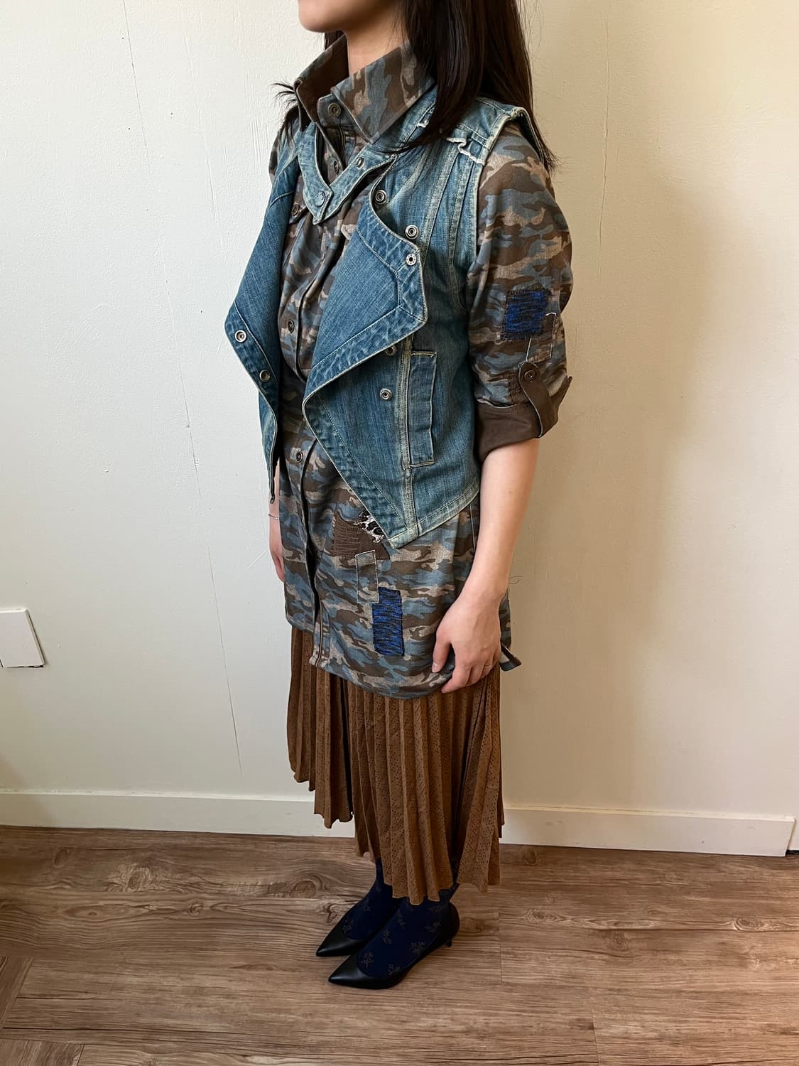 LEVIs 더블 데님 베스트 자켓 상품이미지7