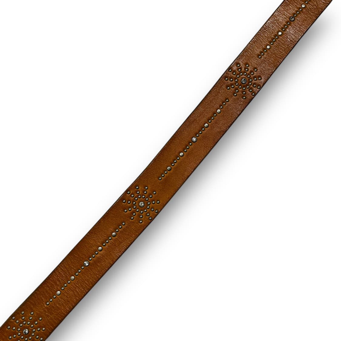 웨스턴 다중 스터드 쥬얼리 브라운 레더 벨트 상품이미지5