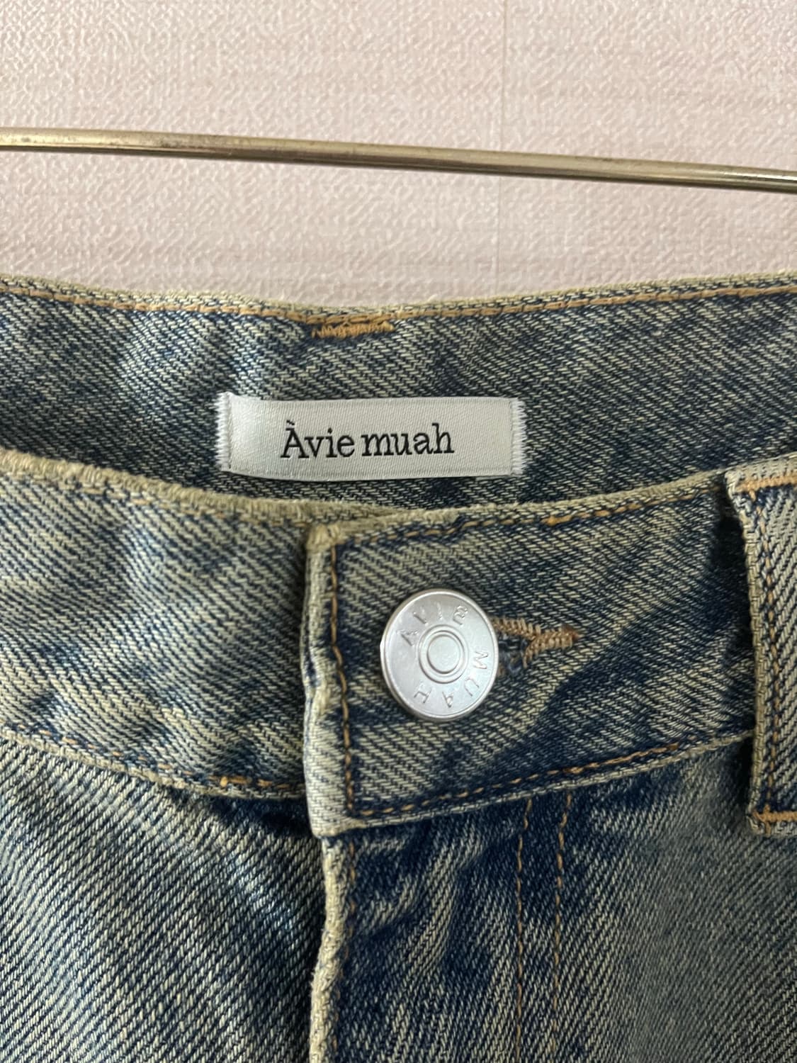 아비에무아 Aviemuah 오블리크 빈티지와이드진(3) 상품이미지8