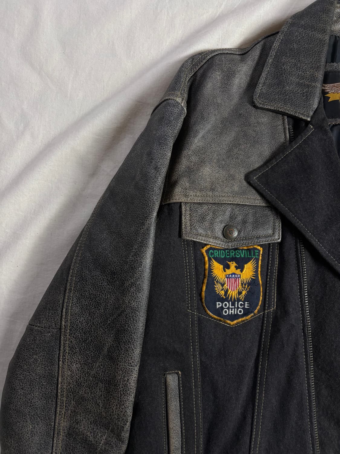 Harley Daidson 할리데이비슨 데님 레더 라이더 자켓 M 상품이미지5