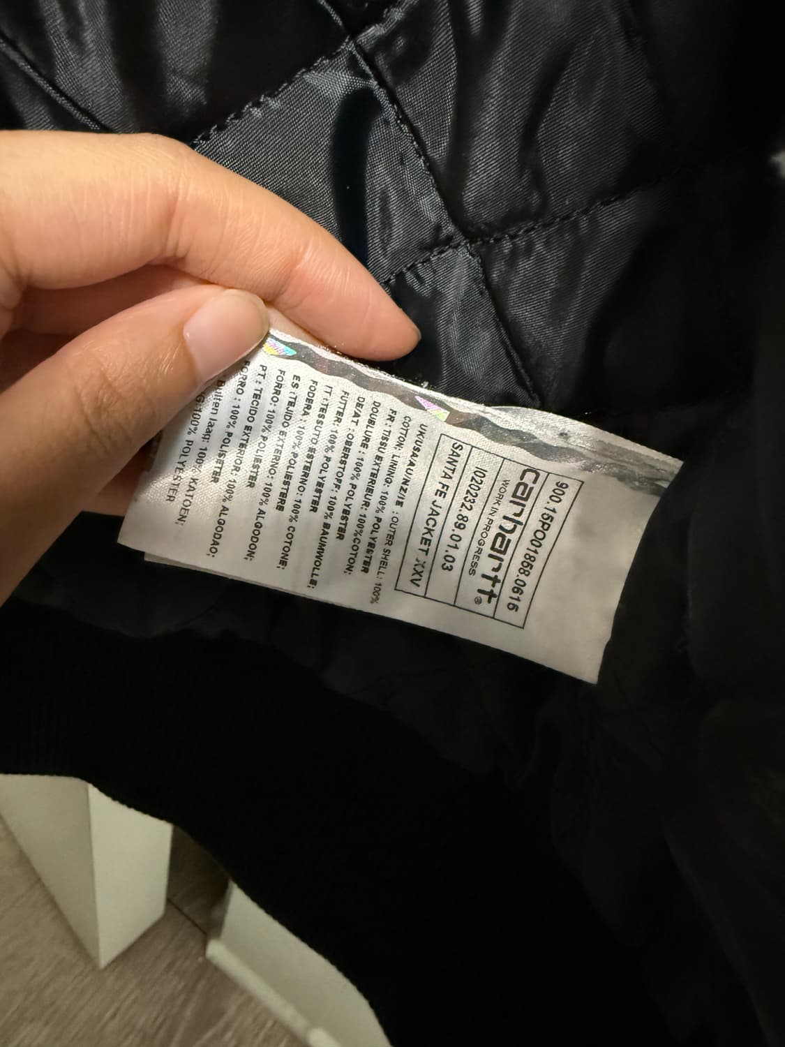 [S] 칼하트wip 25주년 산타페자켓 블랙 상품이미지4