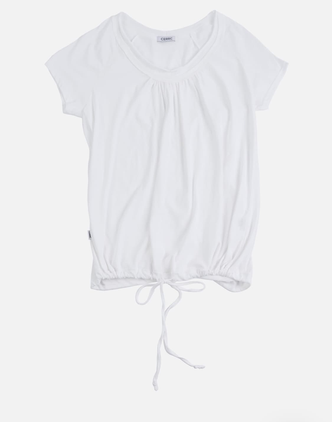 세릭 라운드 드로우스트링 Round Drawstring Hem Top 상품이미지2