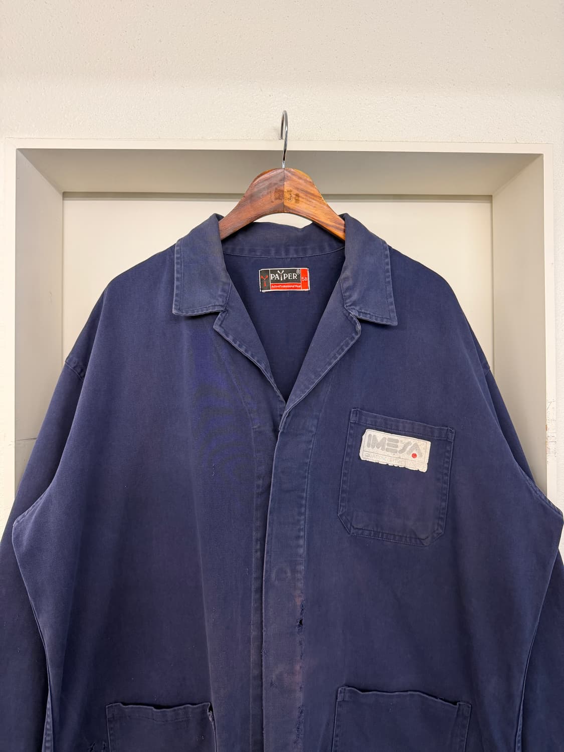DISTRESSED FADED 1990s EURO WORK 프렌치워크자켓 상품이미지6