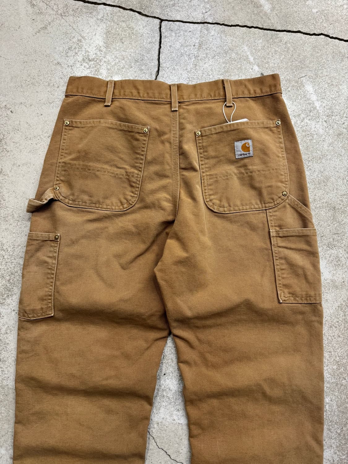 칼하트 B01 BRN 125주년 기념 더블니 워크팬츠 상품이미지6