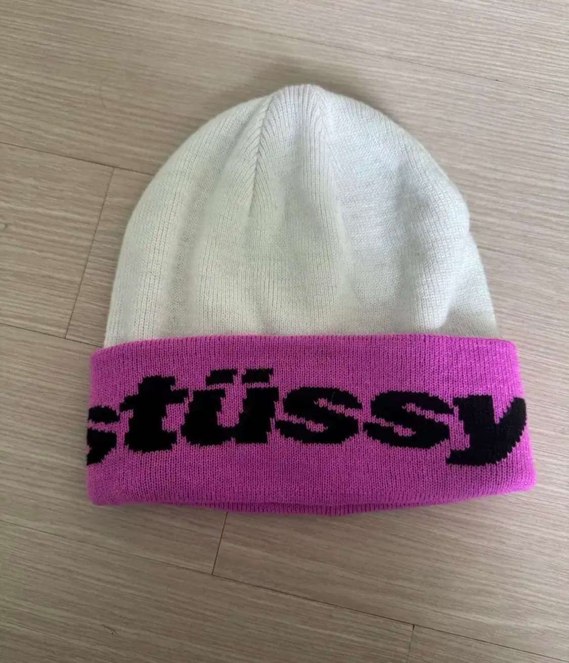 스투시 헬베티카 자카드 비니 핑크 상품이미지2