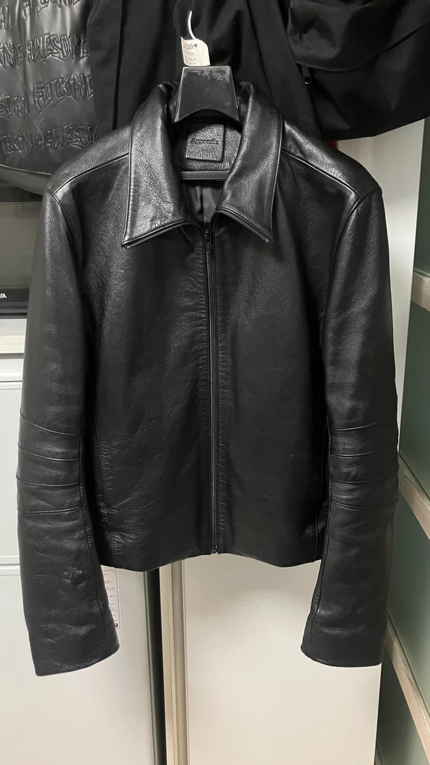 머듈 가죽자켓 블랙 2사이즈 상품이미지1