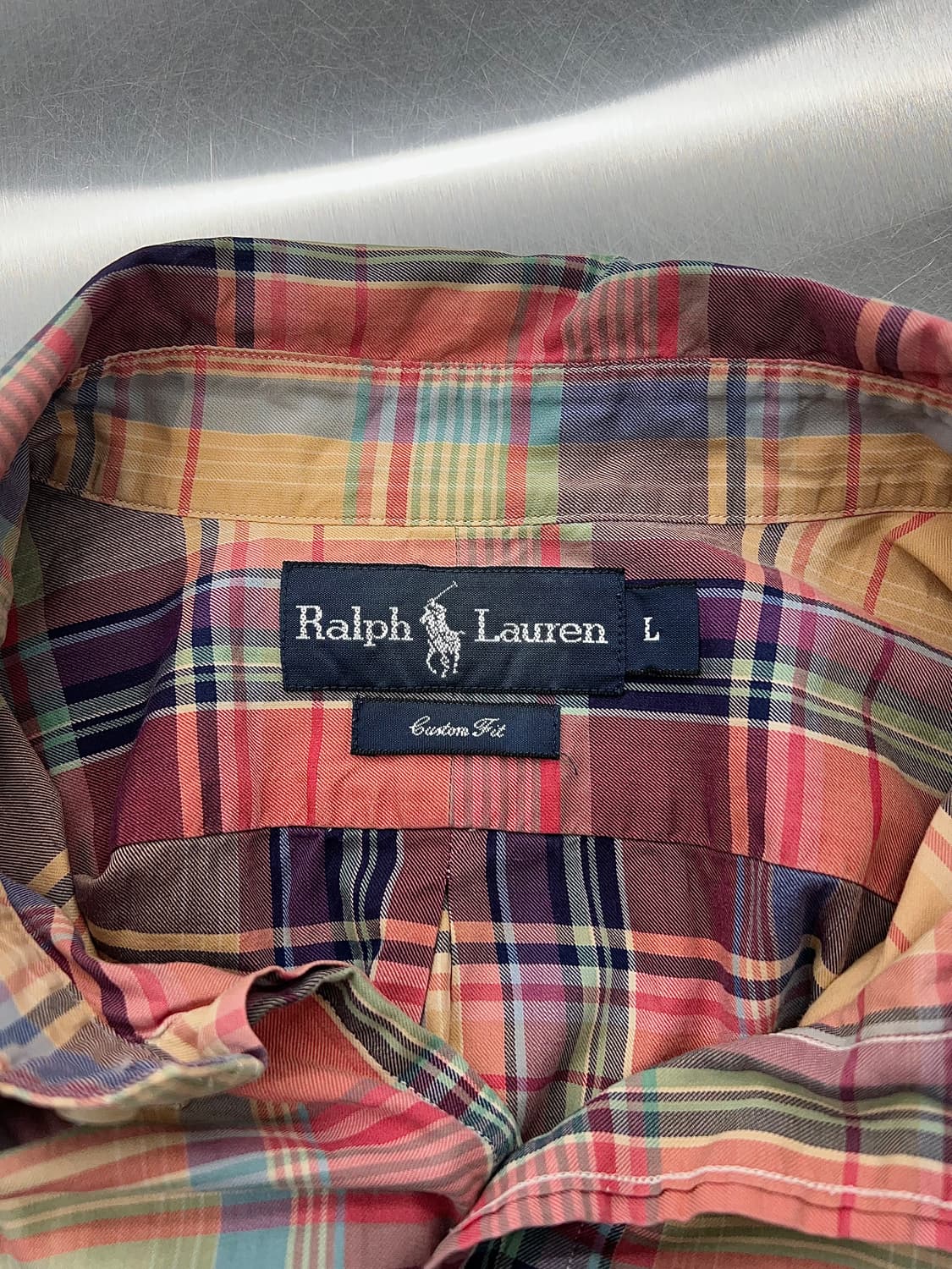 랄프로렌 마드라스 멀티 타탄체크 커스텀 셔츠 상품이미지7