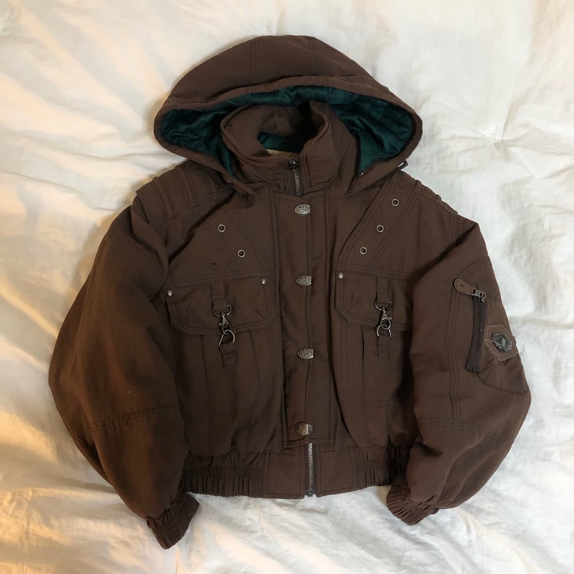 일본 빈티지크롭 유틸리티 점퍼 M 상품이미지2