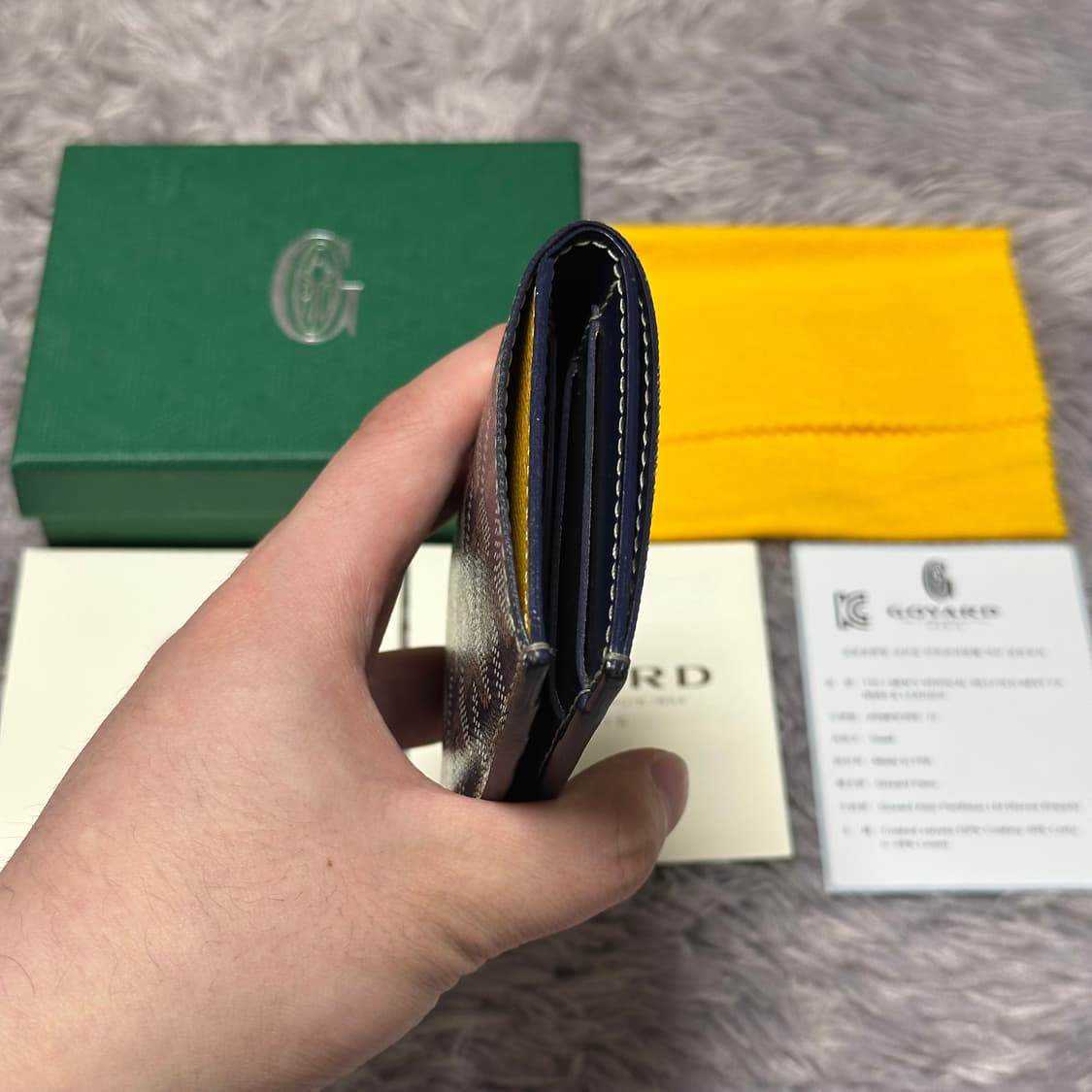 [풀구성] 고야드 생피에르 카드지갑 스페셜네이비 상품이미지4