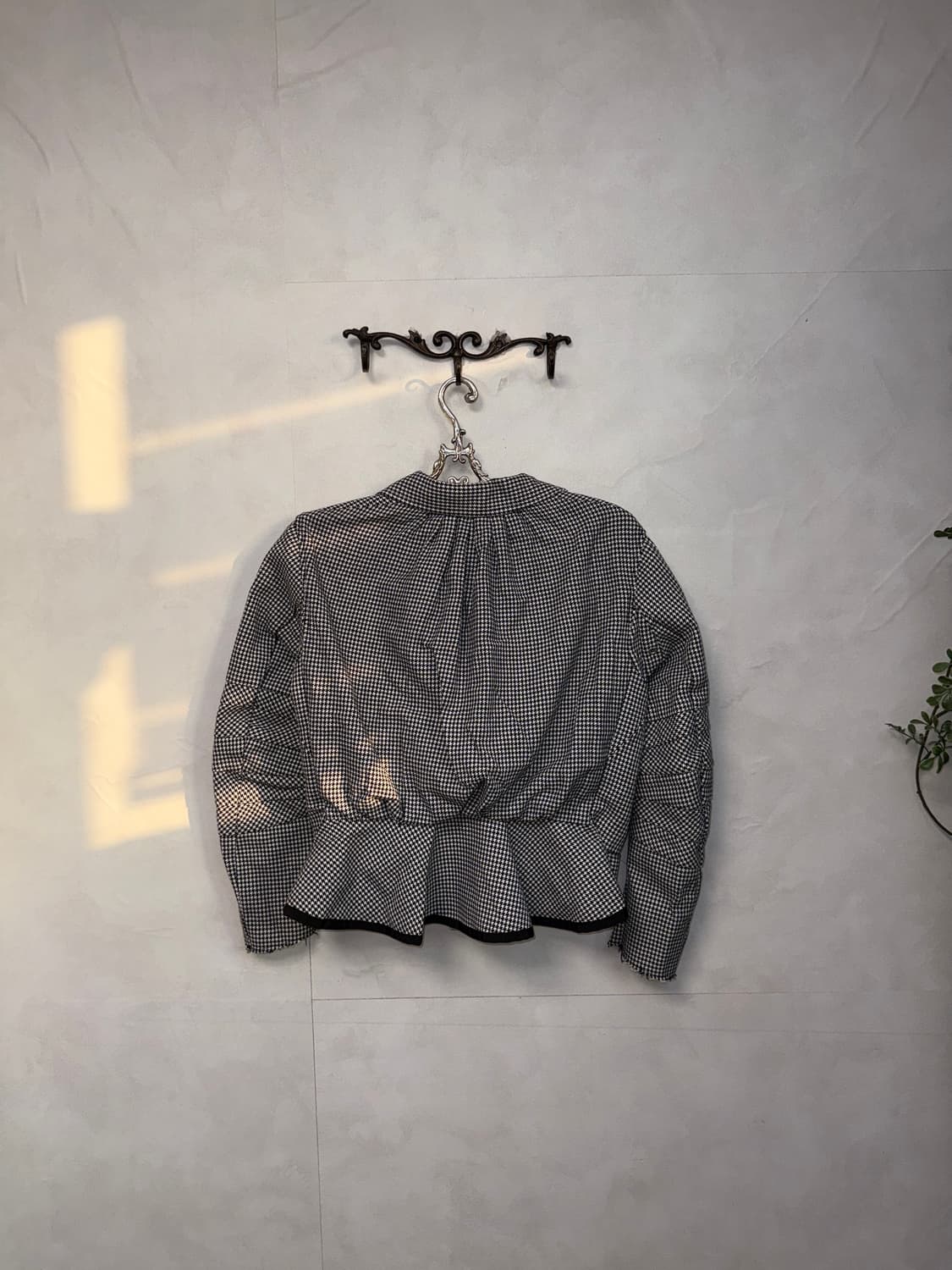 SACAI Luck black houndtooth rider jacket 상품이미지4