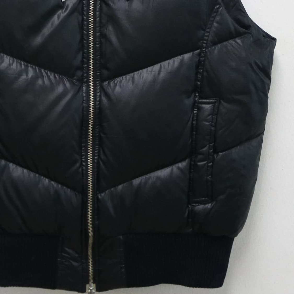 PAZZO DENIM STORE 블랙 다운 패딩 베스트 61296 상품이미지4