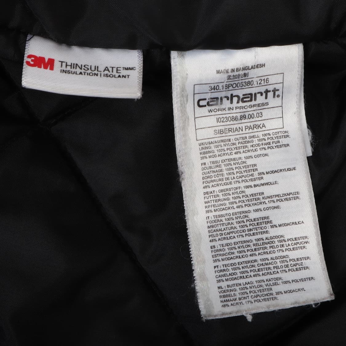 칼하트 윕 3M 인슐레이티드 시베리안 파카 상품이미지9