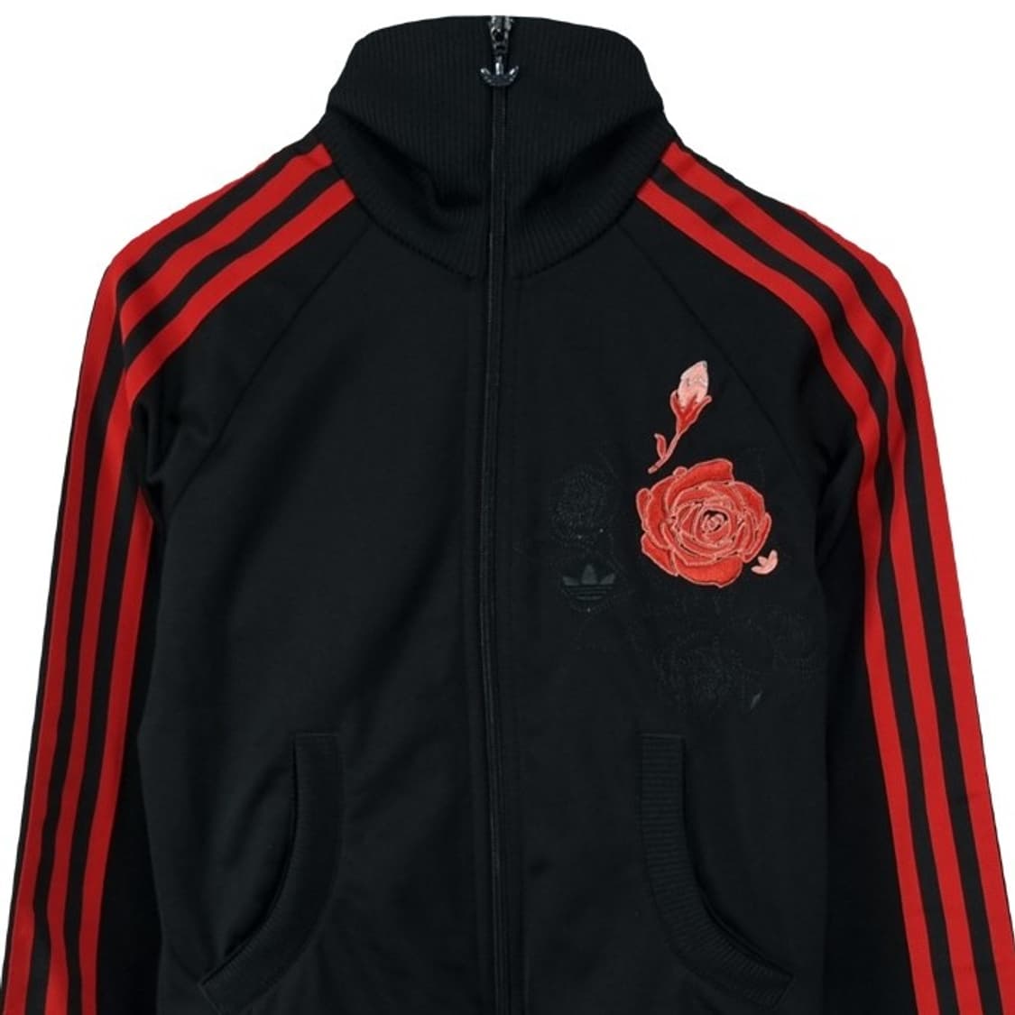 [아디다스] 로즈 장미 자수 져지 트랙탑 집업 자켓 블랙 M18583 상품이미지4