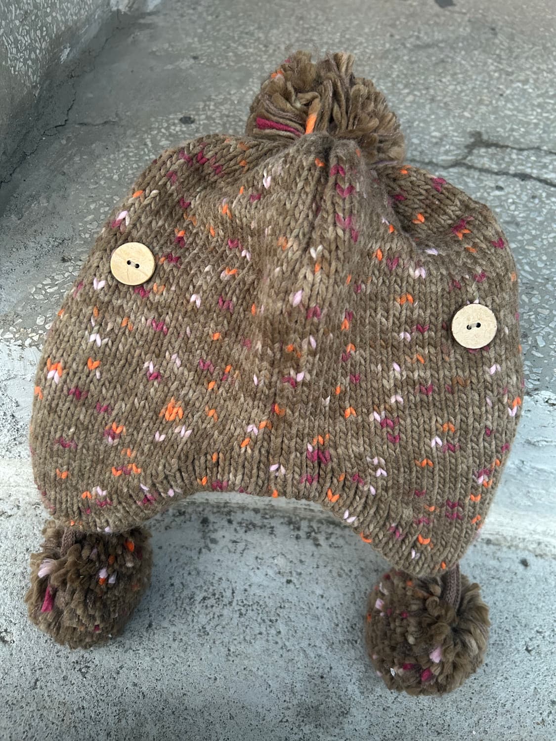 2000s JPN 니혼진 니트 폼폼 비니  상품이미지2