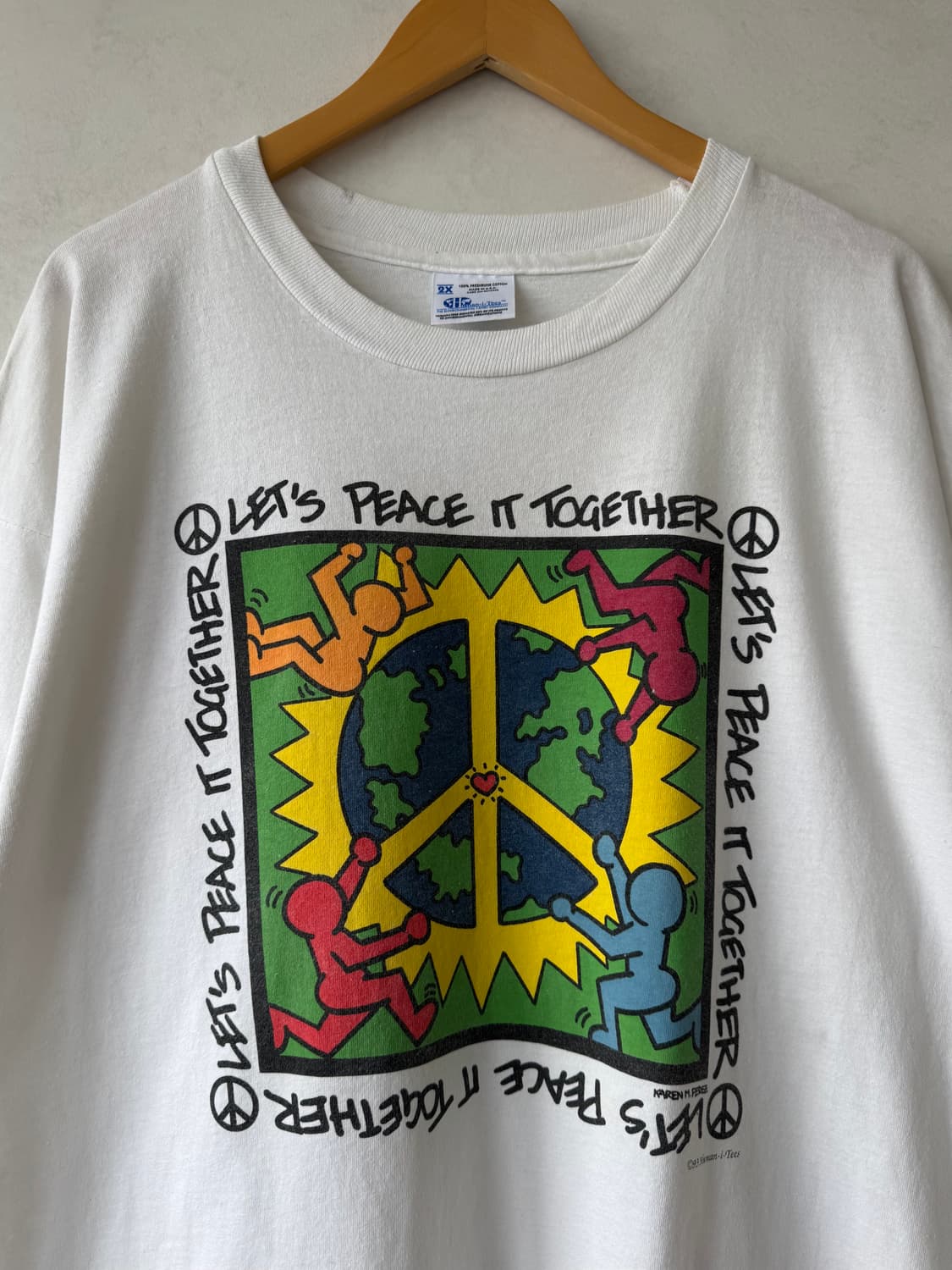 90s Lets Peace it together 티셔츠 상품이미지2