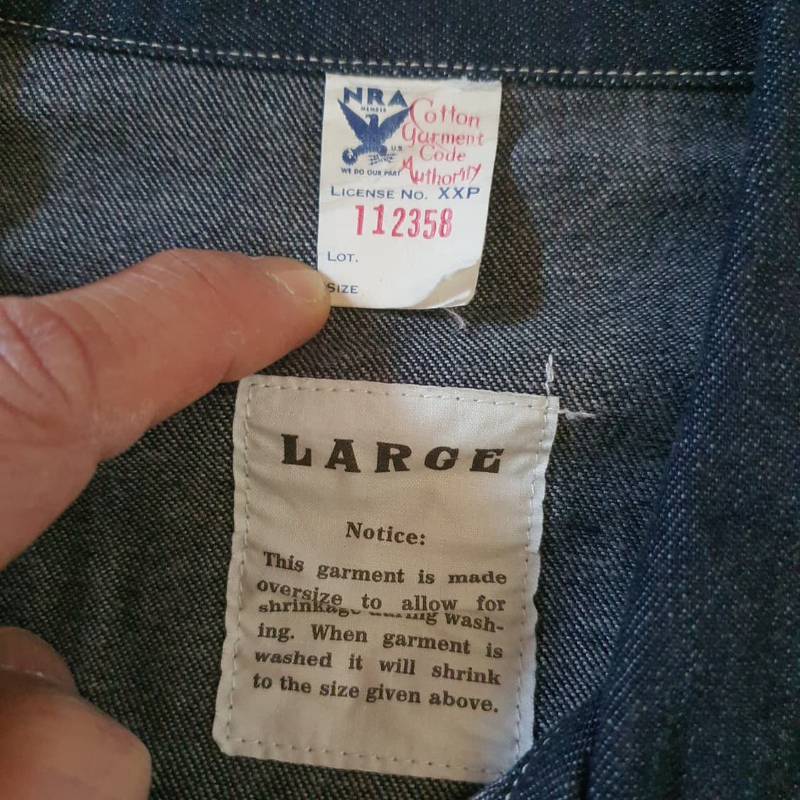 리얼맥코 U.S. Army M-35 Denim Pullover 상품이미지4