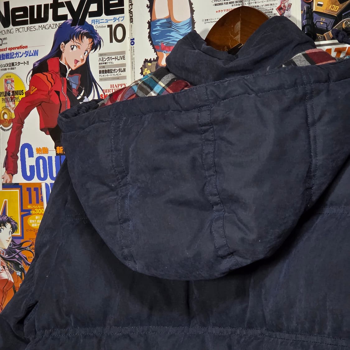 아베크롬비 스웨이드 네이비 덕다운 패딩 점퍼 상품이미지7