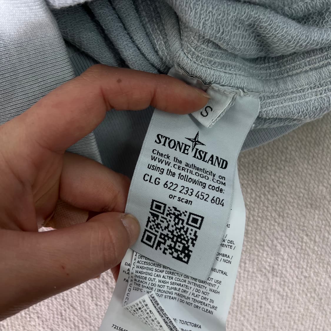 95 스톤아일랜드 22SS 그레이 블루 후드집업 상품이미지8