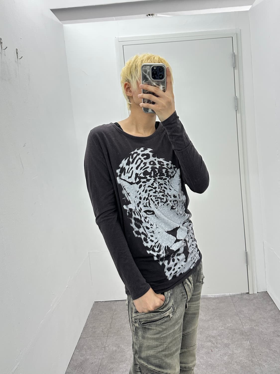 Vintage tiger printing sleeve 상품이미지5