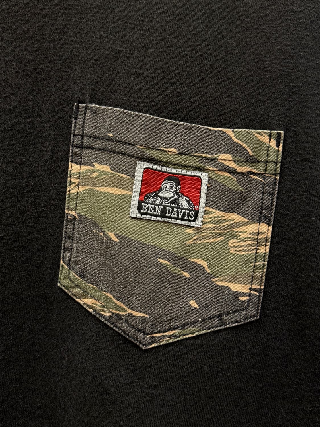 BEN DAVIS Camo Pocket Cotton T-Shirt 상품이미지3