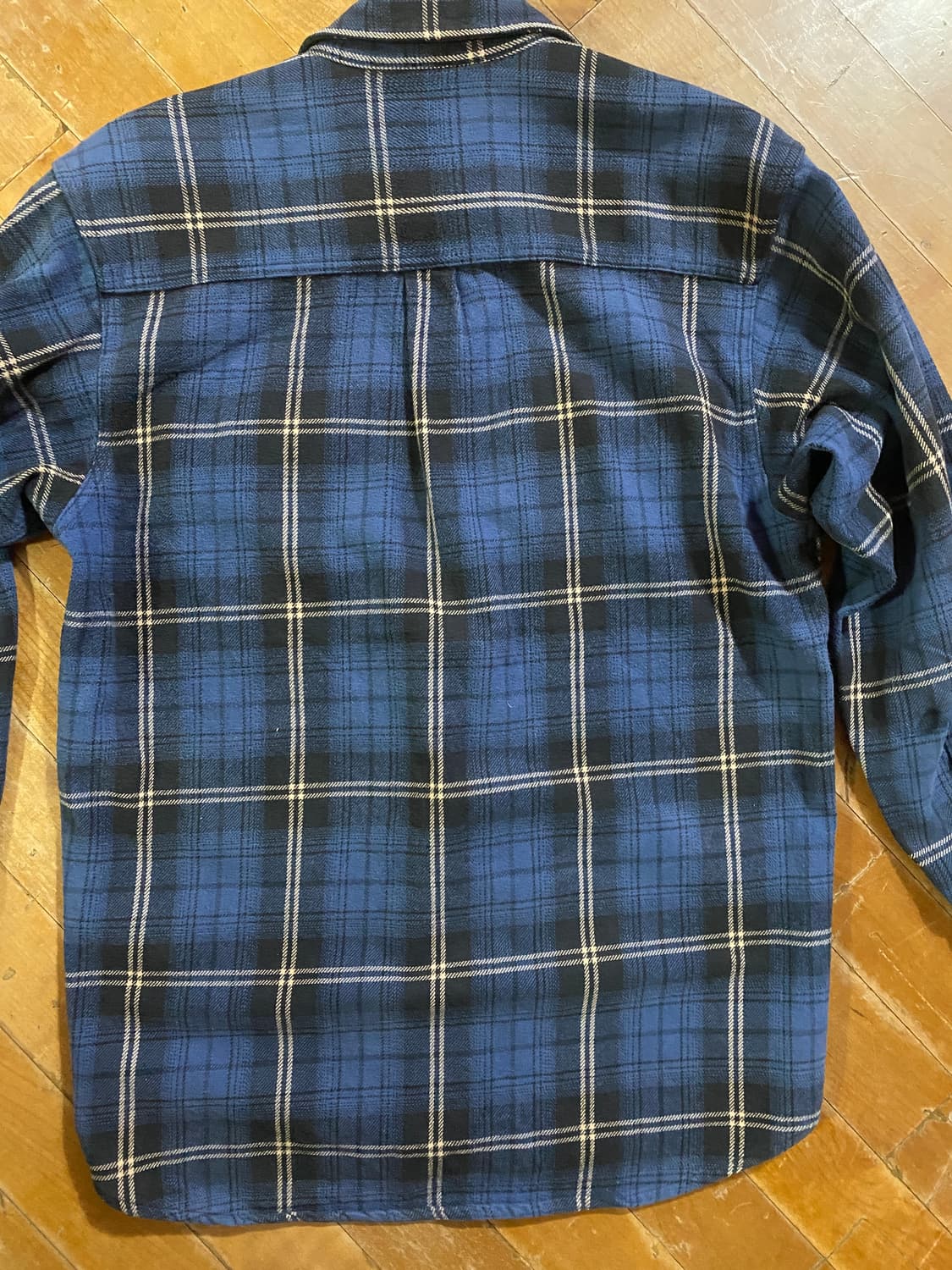 (미국판)FIELD & STREAM 블루 체크 플란넬 셔츠 M 상품이미지4