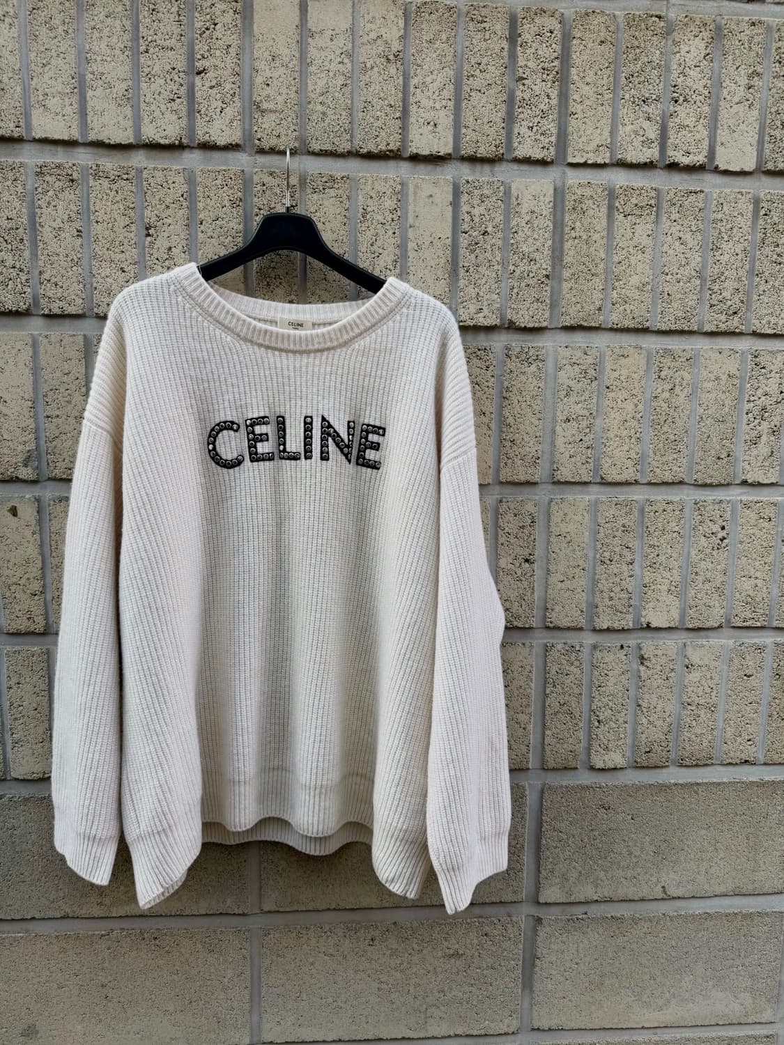 셀린느 울 리브스 스터드 로고 니트 상품이미지7