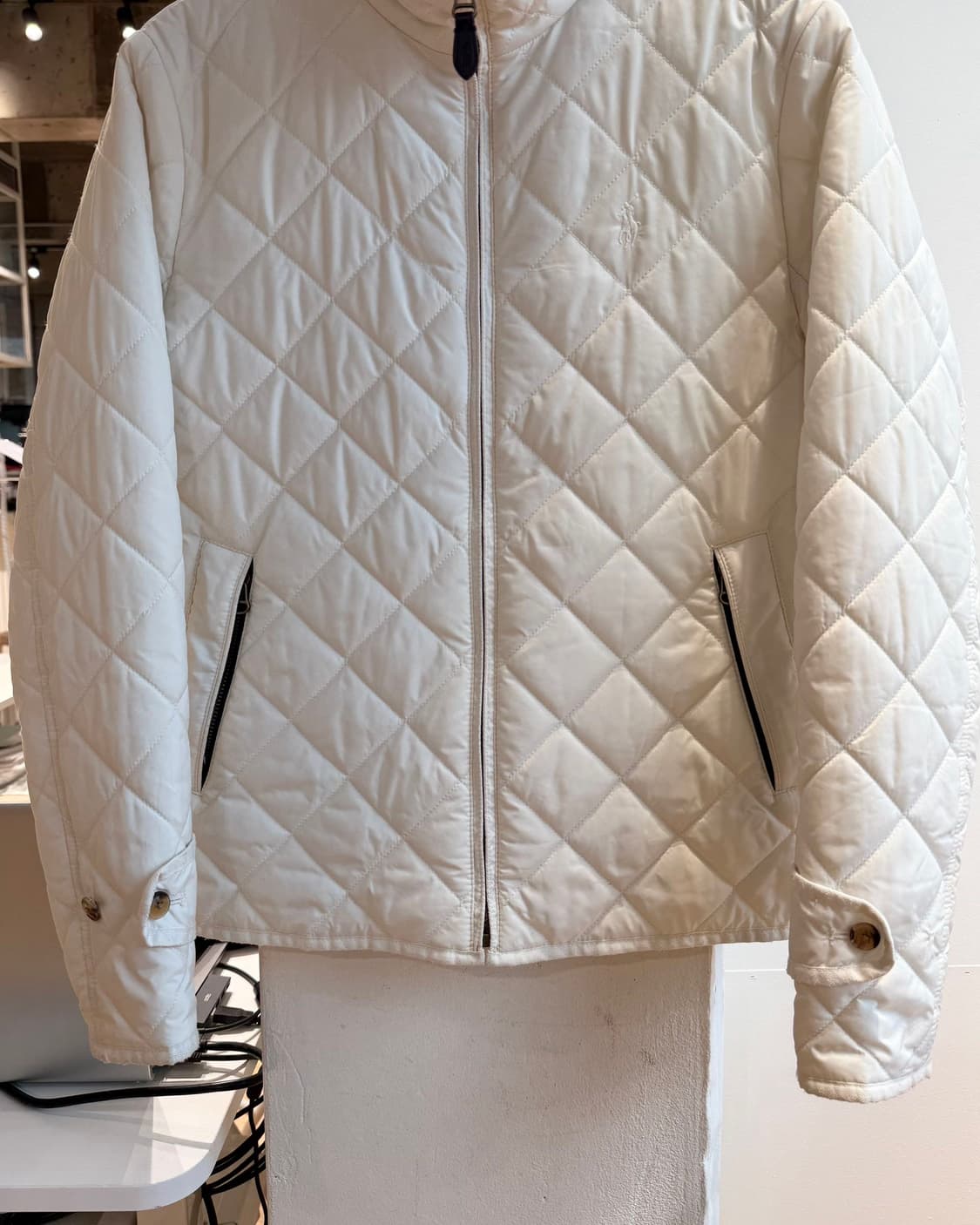 폴로 랄프로렌 화이트 퀼팅 자켓  상품이미지6